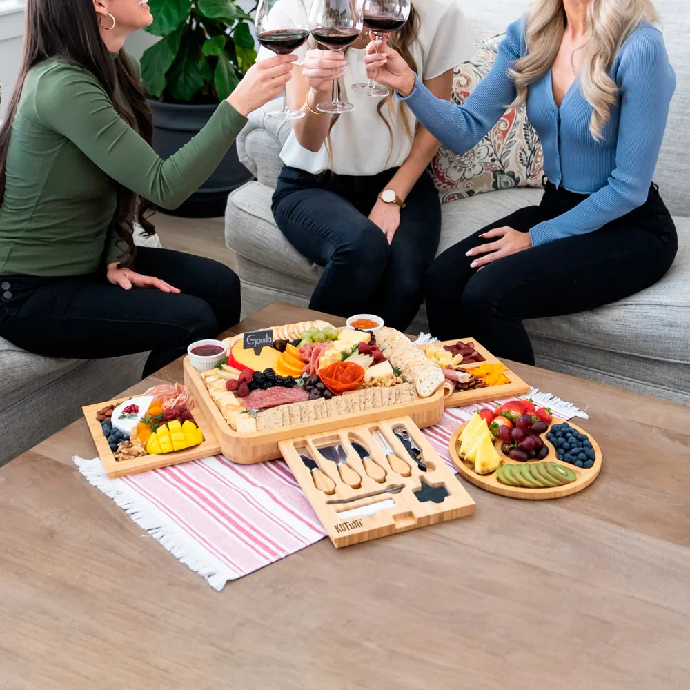 SET TABLA DE APERITIVO DE BAMBU